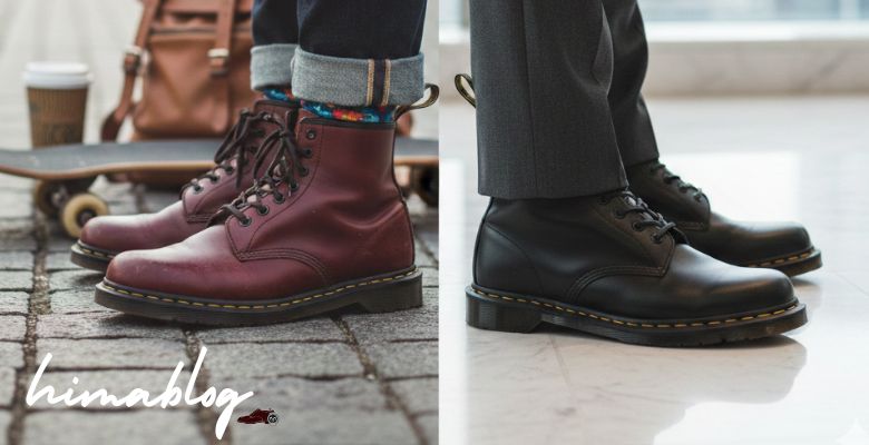 ドクターマーチンの靴、私服&ビジネス
